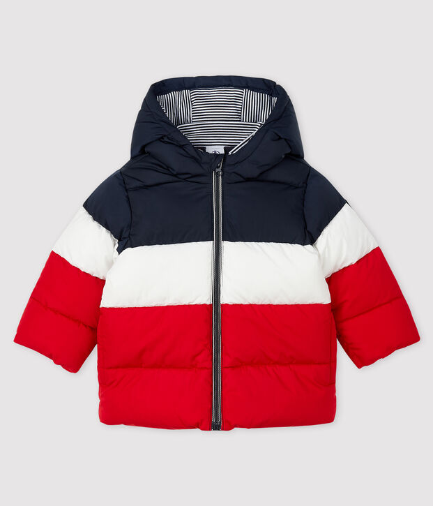 Gesteppter Baby-Anorak f&uuml;r Jungen blau/vielfarbig
