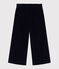 Kinder-Hose aus einfarbigem Fein-Cord blau SMOKING