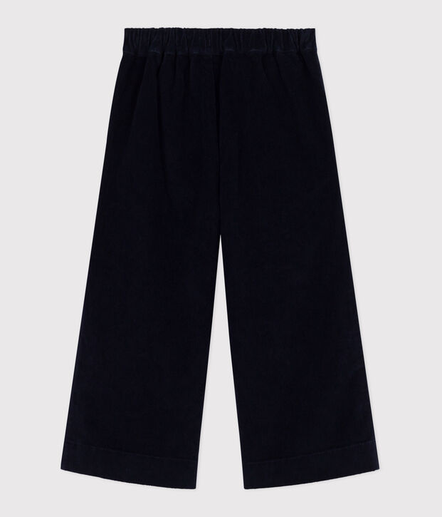Kinder-Hose aus einfarbigem Fein-Cord SMOKING