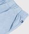 Kinder-Bermudashorts aus einfarbiger Baumwolle blau