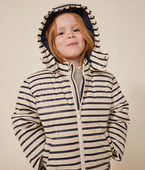 Kinder-Winterjacke für Mädchen und Jungen weiss AVALANCHE/blau SMOKING