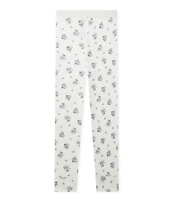 Mädchen-Schlafanzughose Mix & Match weiss LAIT/grau GRIS/ MULTICO