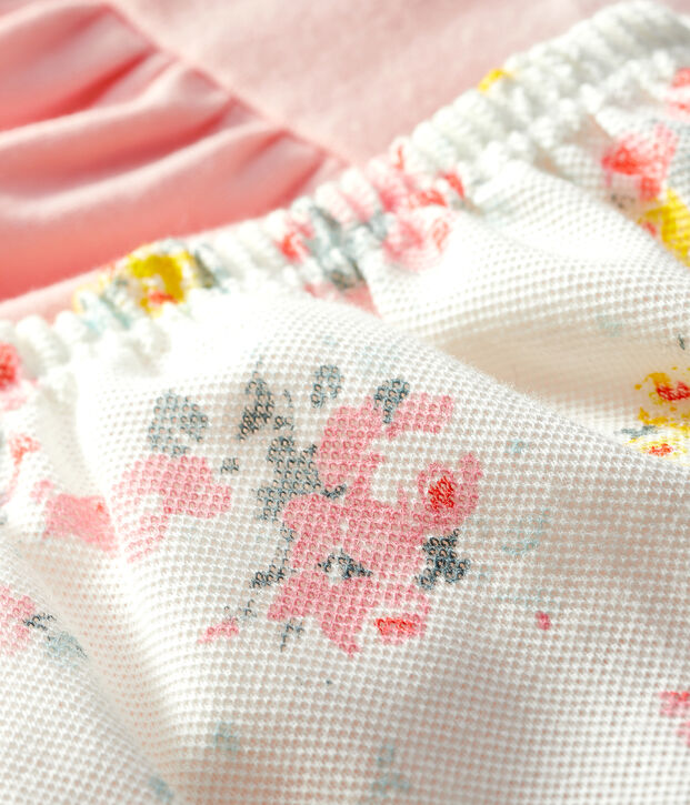 2-teiliges Baby-Ensemble f&uuml;r M&auml;dchen rosa/vielfarbig
