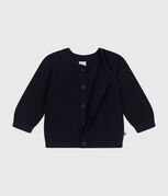 Baby-Cardigan aus Baumwollstrick blau SMOKING