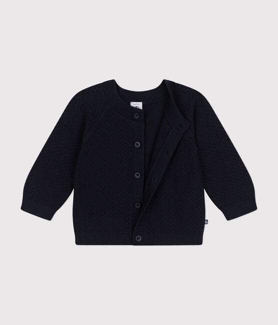 Baby-Cardigan aus Baumwollstrick blau SMOKING