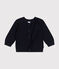 Baby-Cardigan aus Baumwollstrick blau SMOKING
