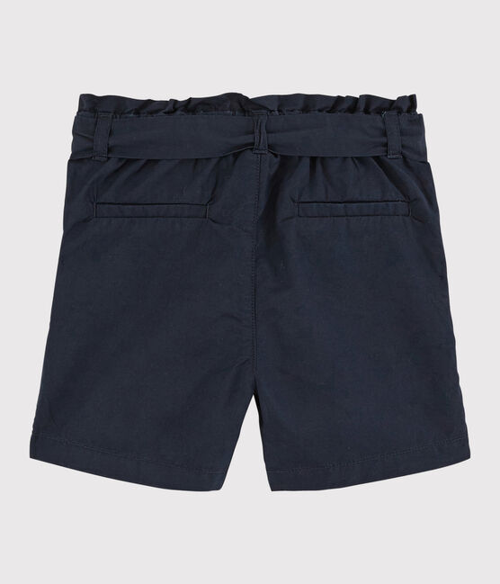 Kinder-Shorts aus Serge-Stoff für Mädchen blau SMOKING