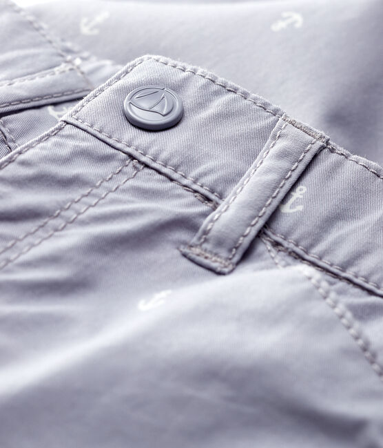 Baby-Hose aus besticktem Twill Jungen grau CONCRETE