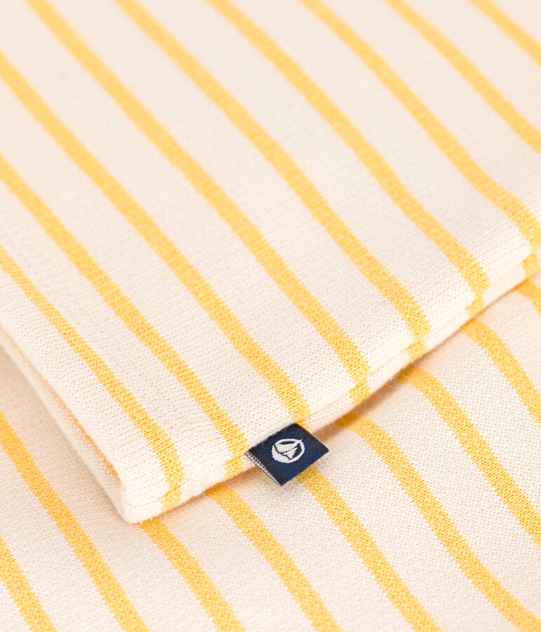 2-teiliges Baby-Set aus aufgerautem Molton naturfarben/gelb