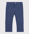 Gestreifte Strick-Babyhose für Jungen blau SMOKING/weiss MARSHMALLOW