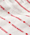 Damen-Trägerkleid weiss MARSHMALLOW/rot TERKUIT