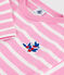 Baby-Streifenshirt aus Baumwolle rosa BOUDOIR/ MILK