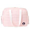 Wickeltasche aus gestepptem Polyester. rosa ROSAKO/weiss MARSHMALLOW