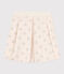 Kinderkleid aus Doppeljersey mit Printmotiv für Mädchen beige AVALANCHE/ ARGENT