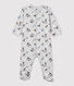 Baby-Strampler aus Molton und Bio-Baumwolle mit Paris-Motiv