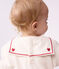 Baby-Sweatshirt aus einfarbiger Baumwolle mit Matrosenkragen und Stickerei MILK