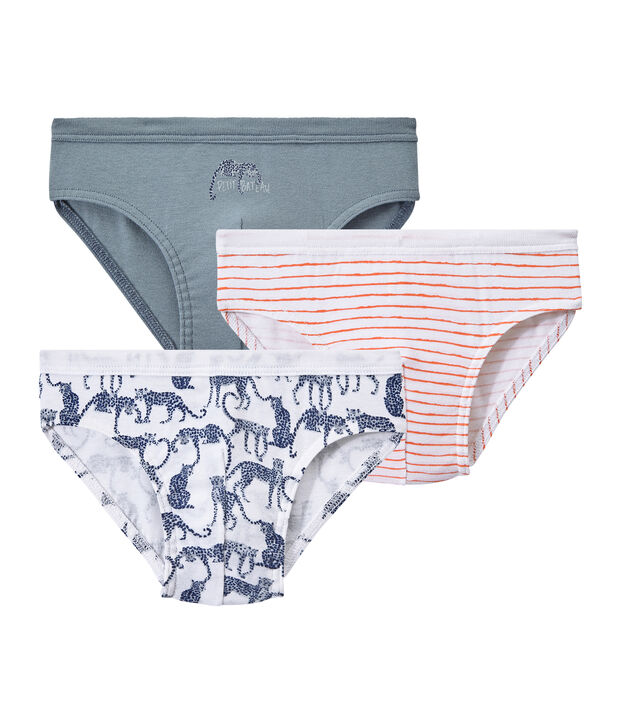 Jungen-Slips im 3er-Set weiss