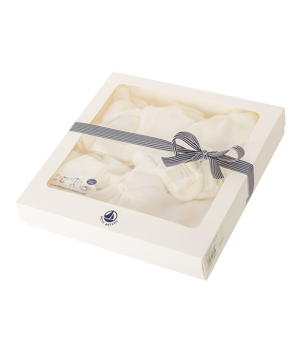 Set mit Geburtsgeschenken aus angerautem, extra warmem Boucl&eacute;-Frottier vielfarbig