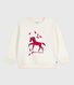 Kinder-Sweatshirt aus gemusterter Baumwolle