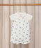 Baby-Set Latzhose und Body aus Baumwolle mit Tiermotiven weiss MARSHMALLOW/weiss MULTICO