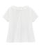 Einfarbiges Baby-T-Shirt für Mädchen weiss MARSHMALLOW/weiss MULTICO