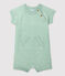 Baby-Kurzoverall aus Frottee grün HERBIER