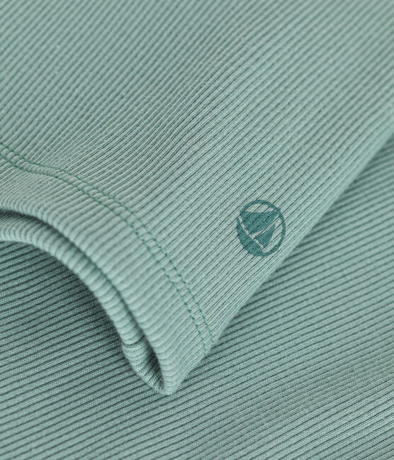 Damen-T-Shirt "L'Iconique" mit Rollkragen im 2x2-Rippstrick grün PAUL