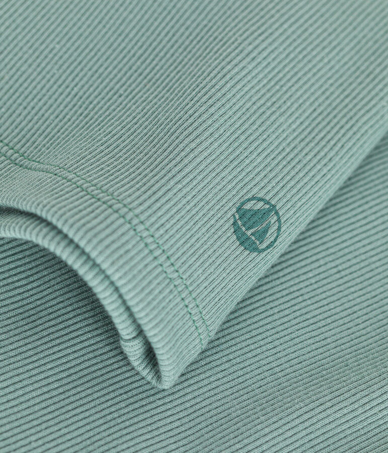 Damen-T-Shirt L'Iconique mit Rollkragen im 2x2-Rippstrick gr&uuml;n