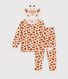 Kinderpyjama aus Baumwolle im Giraffen-Verkleidungs-Look