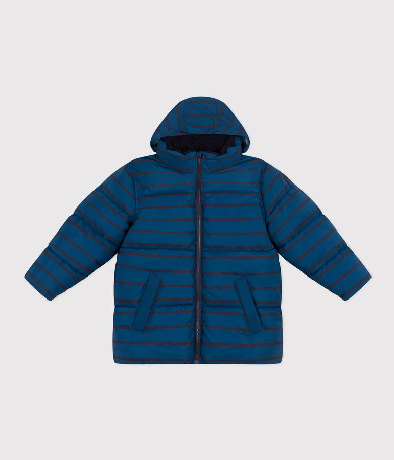 Winterjacke mit ausziehbarer Kapuze blau/blau