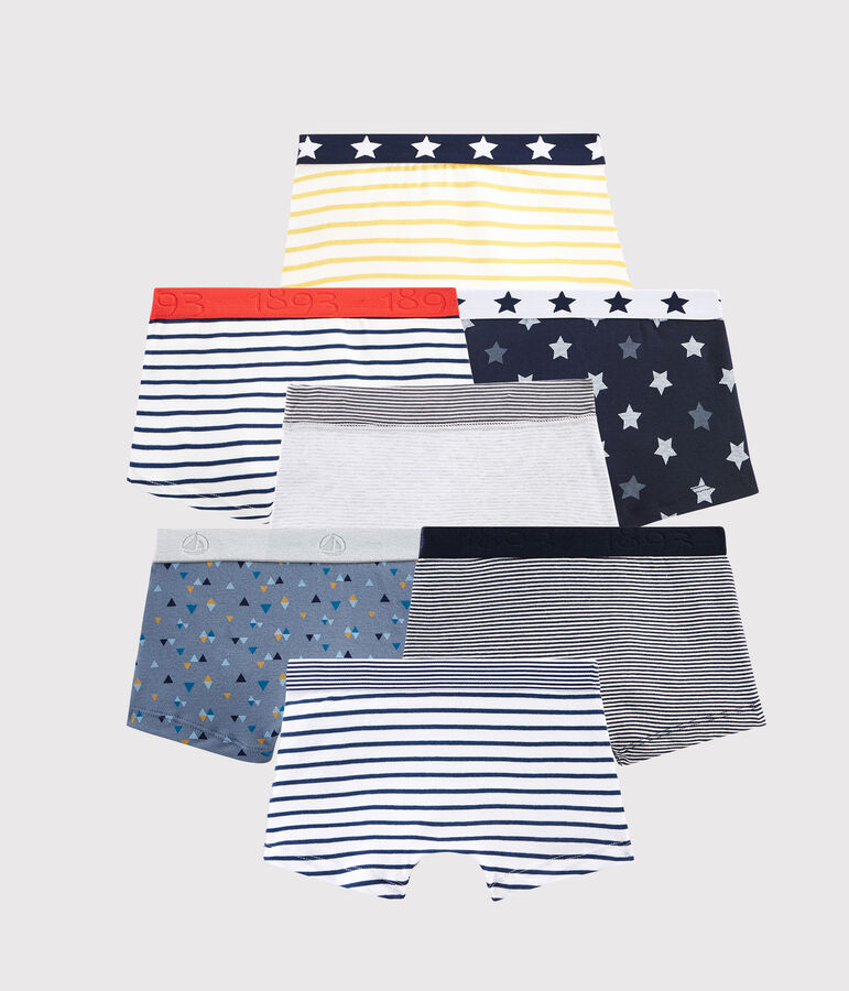 &Uuml;berraschungsset mit 7 Boxershorts f&uuml;r Jungen variante 1