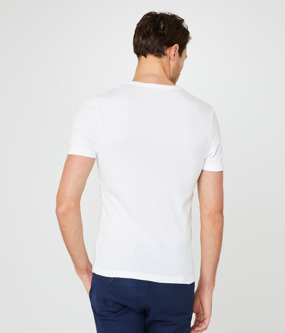 Kurzärmeliges t-shirt rundhalsausschnitt herren weiss ECUME