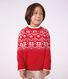 Kinder-Jacquardpullover aus Wolle und Baumwolle
