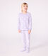 Kinder-Pyjama aus Nicki mit Herzmotiv