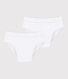 2er-Set Kinder-Slips aus einfarbiger Baumwolle