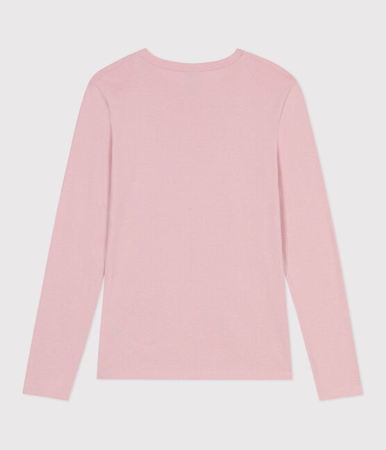 Langärmeliges Damen-T-Shirt L’Iconique aus Baumwolle rosa JOLI