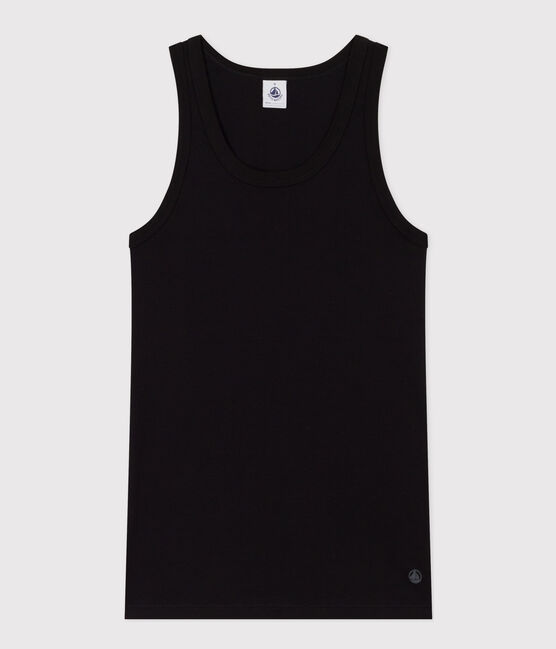 Damen-Tanktop L’Iconique aus Baumwolle schwarz BLACK