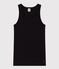Damen-Tanktop L’Iconique aus Baumwolle schwarz BLACK