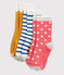 3er-Set Kindersocken für Mädchen variante 1