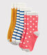 3er-Set Kindersocken für Mädchen
