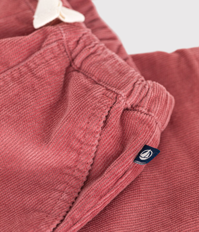 Baby-Hose aus Cord rosa