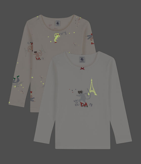 2er-Set langärmelige T-Shirts aus Baumwolle variante 1