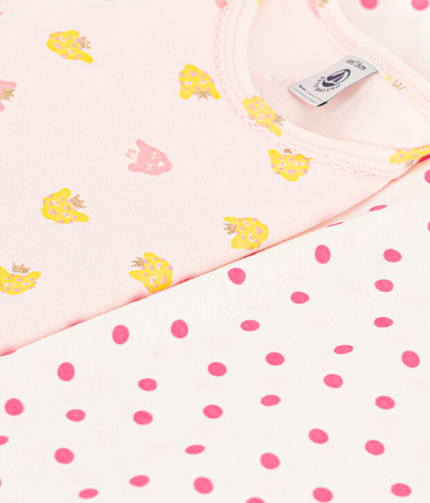 2er-Set Kinderpyjamas aus Baumwolle mit Panther und P&uuml;nktchen vielfarbig