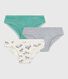 Set Kinder-Slips aus Baumwolle mit Zebra-Motiv