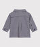 Baby-Hemd aus Flanell mit Karomuster blau SOIR/ MILK