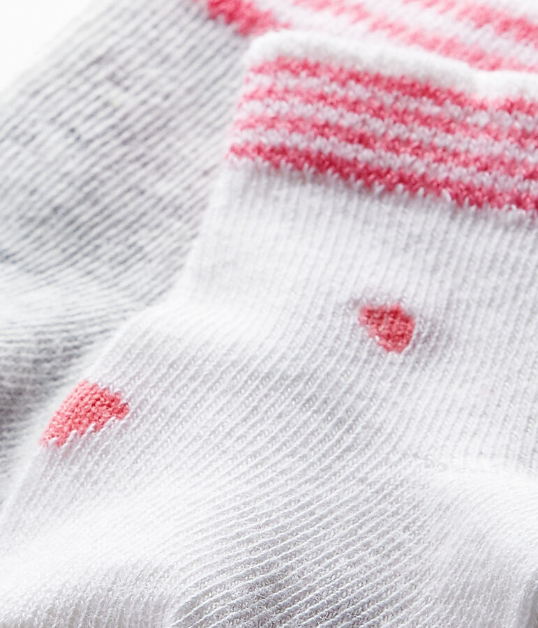 Unisex-Baby-Socken im 2er-Set weiss