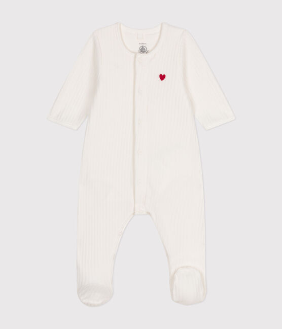 UNISEX-BODYJAMA AUS SAMT weiss MARSHMALLOW