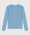 T-Shirt L’ICONIQUE aus Baumwolle mit rundem Ausschnitt für Damen blau AZUL