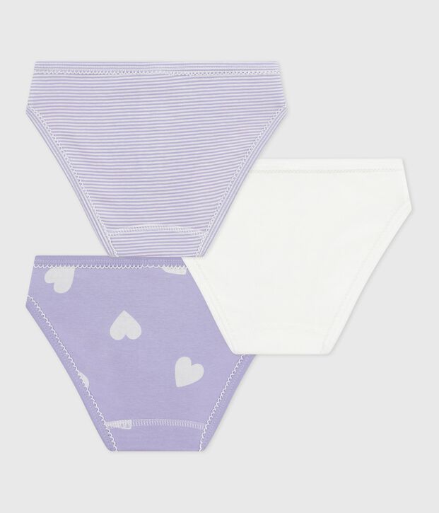 Set Kinder-Slips aus Baumwolle mit Herzmotiv vielfarbig