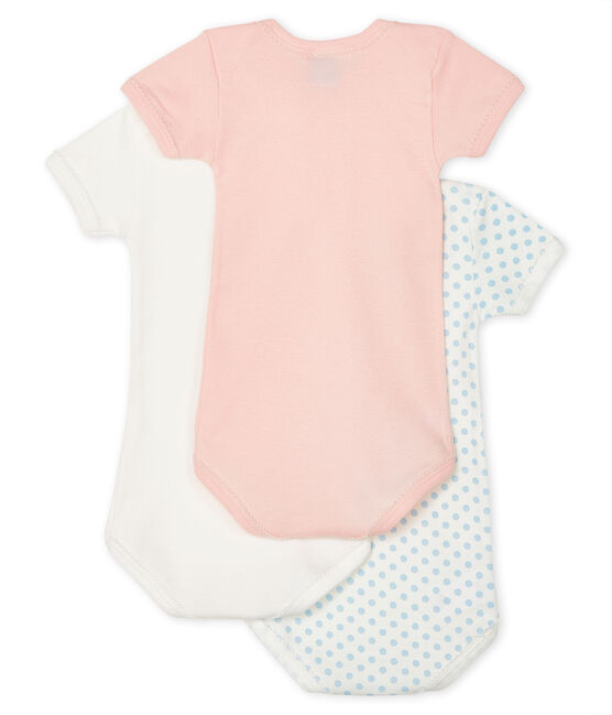 Trio kurzärmelige Baby-Bodys für Mädchen variante 1
